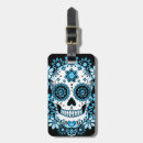 Search for skull luggage tags Dia de los muertos