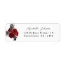 Search for rose return address labels Floral flower