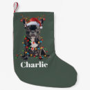 Search for french bulldog christmas stockings Santa paws