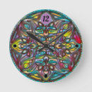 Search for stained glass clocks Mandala