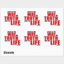 Search for jesus is the way stickers Gospel