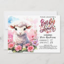 Search for lamb baby shower invitations Elegant