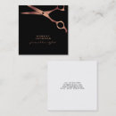 Search for copper and black business cards Hairdresser