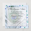 Search for peacock quinceanera invitations Blue