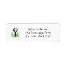 Search for golf return address labels Golfer