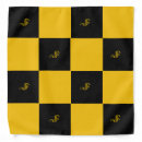Search for black and yellow bandanas Checkered
