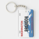 Search for license plate keychains State