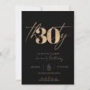 Search for black 30th birthday invitations Adult