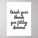 Search for funny bathroom signs posters Black white