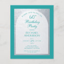 Search for elegant blue 60th birthday invitations Budget