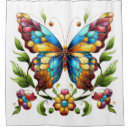 Search for stained glass shower curtains Colorful