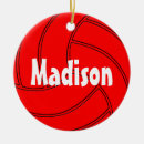 Search for volleyball ornaments Red