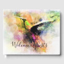 Search for hummingbird guest books Watercolor