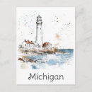 Search for michigan lighthouse postcards Usa