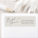 Search for bridal shower return address labels Elegant