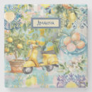 Search for ceramic coasters Mediterranean