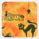 Search for halloween stickers Black and orange