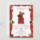 Search for ladybug invitations White
