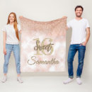 Search for sweet 16 blankets Rose gold
