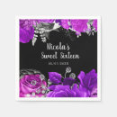 Search for silver and purple napkins Floral