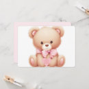 Search for bear baby girl shower invitations Heart
