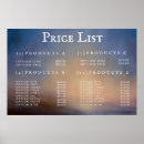 Search for price list posters Service