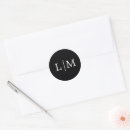 Search for monogram wedding stickers Simple