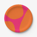 Search for hot pink and orange plates Modern