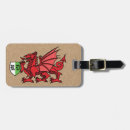 Search for dragon luggage tags Welsh