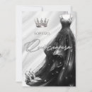 Search for black dress quinceanera invitations 15th birthday