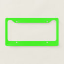 Search for lime green license plate frames Solid color