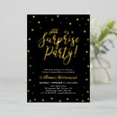 Search for surprise retirement birthday invitations Black