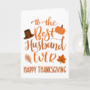 Search for for husband thanksgiving cards Typography