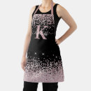 Search for gold aprons Rose gold glitter
