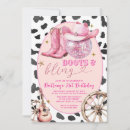 Search for bling invitations Boots and bling