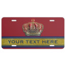 Search for crown license plates Royalty