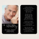 Search for poems memorial cards For him