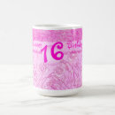 Search for sweet 16 mugs Pink