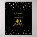 Search for 40th birthday posters Simple