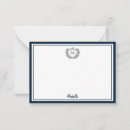 Search for monogram note cards Two borders