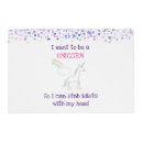 Search for unicorn placemats Magical