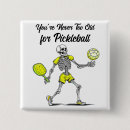 Search for pickleball buttons Halloween