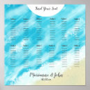 Search for beach wedding seating charts Blue and white