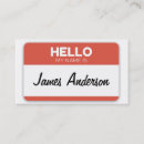 Search for name tag business cards Retro