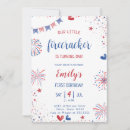 Search for fireworks birthday invitations Patriotic