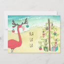 Search for beach scene christmas cards Flamingo