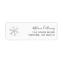 Search for snowflake return address labels Baby shower