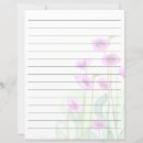 Search for poppies stationery paper Watercolor