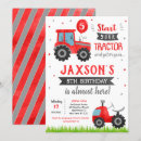 Search for red tractor birthday invitations Vehicle