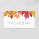 Search for fall business cards Watercolor